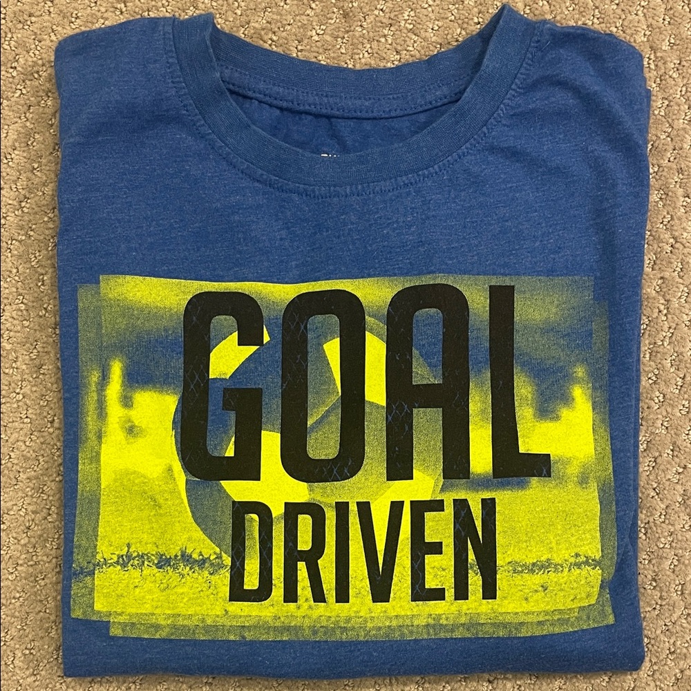 Goal Driven Blue Kids Shirt